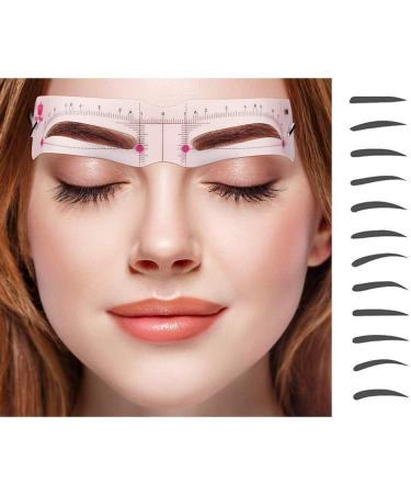12PCS Eyebrow Shaping Tool Kits with Elastic Fixing Strap Silicone Material for Eyebrow Shapes (As Shown) - Buy Online on GoSupps.com
