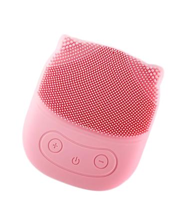 POPETPOP Electric Washing Machine Facial Cleansing Pad Face Cleaning Pad Facial Cleaning Machine Silicone Exfoliating Pad Electric Pore Cleaner Silica Gel Beauty Instrument Frosted