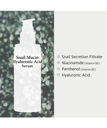 Cos De BAHA SH Snail Mucin HA Serum 4 fl oz - Hydrating Anti-Aging Skincare - Buy Online on GoSupps.com