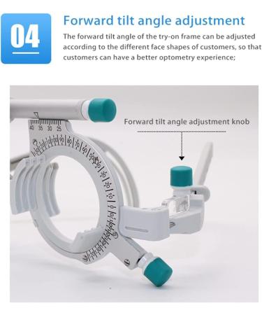 Cicolo Universal Optical Test Frame PD 48-80 mm | Adjustable Titanium Eye Test Glasses for Optometry - Buy Online on GoSupps.com