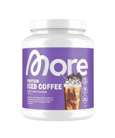 More protein Iced Coffee Dark Cookie Crumble 500 g ice coffee with valuable proteins little sugar and fat tested quality - made in Germany