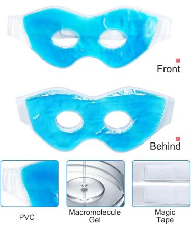 5 Ice Packs for Eyes - Reusable Cold Packs for Dry Eyes | Hollow Eye Cooling Cover for Woman Sleeping Headaches Skin Care Blue Ytger - Buy Online on GoSupps.com