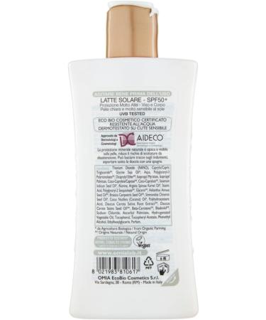  Omia Organic sun milk with argan oil SPF 50+ very high protection 200 ml - Buy Online on GoSupps.com