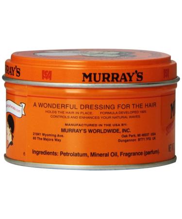 Murray's Superior Hair Dressing Pomade 3 Ounce (Pack of 4)