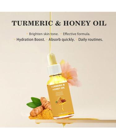 Huile de miel de curcuma pour la peau s rum facial pour taches sombres pour le visage et le corps huile de curcuma nourrissante naturelle nettoie la peau anti- ge et hydratant pour les peaux - Buy Online on GoSupps.com