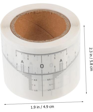 WOONEKY 2 Rolls Adhesive Brow Ruler Stickers Eyebrow Measuring Sticker Makeup Supplies White - Buy Online on GoSupps.com