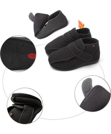 Women s Winter Thermal Non-Slip Adjustable Diabetic Shoes Pressure-Free Lightweight Walking Shoes for Elderly & Swollen Feet - Size 7 Black - Buy Online on GoSupps.com