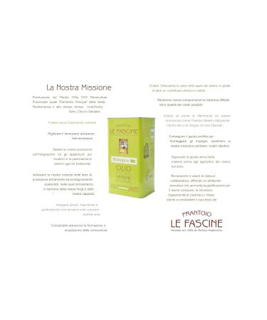 Le Fascine 100% Italian Bio-Pugliese Olive Oil - Premium Peranzane Variety 3L Can for International Shipping - Buy Online on GoSupps.com
