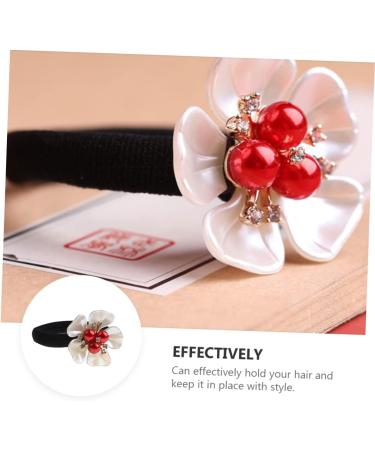 FRCOLOR hair accessories hair rope Multi- Petal Hair Ring pearl hair tie Premium Hair Scrunchies elastic hair rope elastic hair bands Christmas Miss Synthetic Shell Flower Resin Jiangnan - Buy Online on GoSupps.com