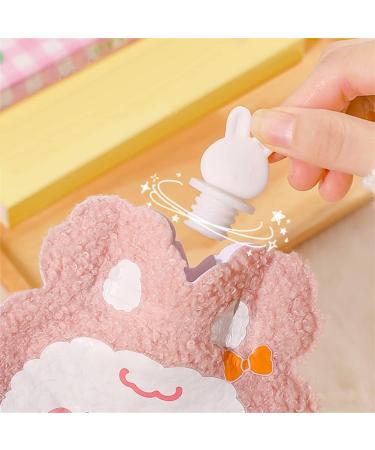 MAZALA 2 x Cartoon Plush Bear Hot Water Bottles - Cozy Cover for Kids & Adults | Hot Compress for Warmth - Buy Online on GoSupps.com