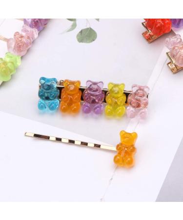 Atatmount Cartoon Panda Bear Hair Clips | Colorful Bubble Bear Rainbow Hair Jewelry for Women & Girls - Buy Online on GoSupps.com