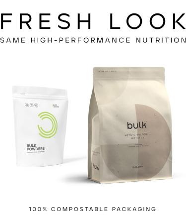Bulk MSM Powder (Methyl-Sulfonyl Methane) 1 kg Packaging May Vary 1kg - Buy Online on GoSupps.com