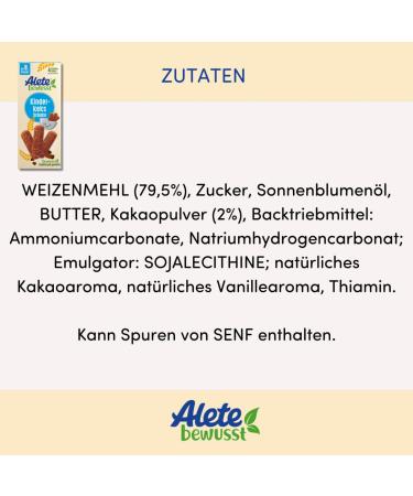 Alete Consciously Children's Biscuit - Chocolate Butter Cookies for Kids 180g Pack | Ideal Snack for On-the-Go! - Buy Online on GoSupps.com