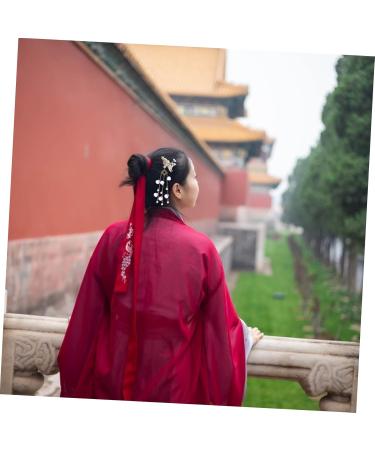 Angoily 3 Pairs Butterfly Hair Clip Chinese Hair Sticks Retro Hair Chopstick Hair Barrettes for Women Floral Hair Accessories Antique Tassel Hair Barrette Girls Hanfu Metal Walk Miss - Buy Online on GoSupps.com