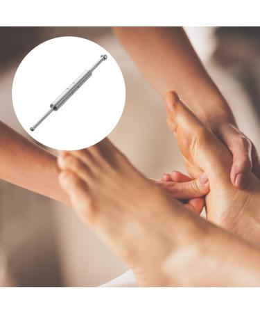 Fomiyes Stainless Steel Acupuncture Pen - Retractable Facial Reflex Zone Massager | Manual 304 Acupuncture Handbook - Buy Online on GoSupps.com