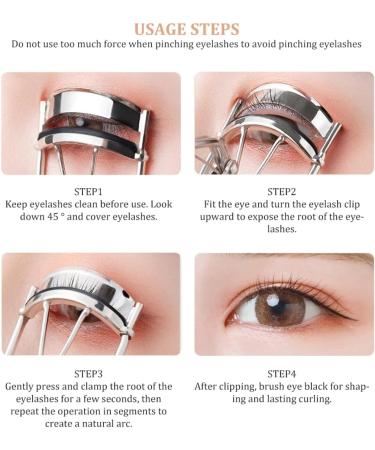 Eyelashes Curler with Built-in Comb Professional Lashes Curler Eyelashes Accessories Fits All Eye Shape Yellow. - Buy Online on GoSupps.com