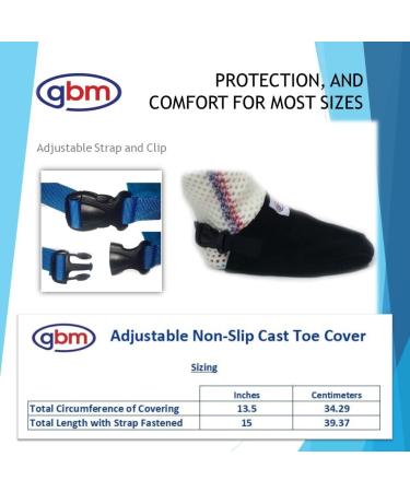 GBM Cast Sock - Durable Non-Slip Adjustable Closed Toe - Fits All Legs & Ankles - Pink Rose - Buy Online on GoSupps.com