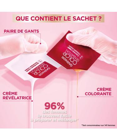 Garnier Color Shampoo Retouch Permanent Hair Color Chestnut - 100% Grey Coverage - Lasts Up to 4 Weeks - Buy Online on GoSupps.com