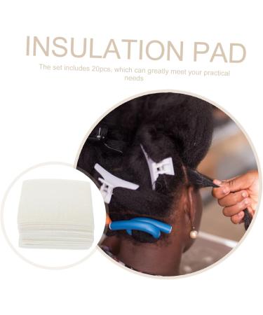 FRCOLOR 40 Pcs Heat Insulation Cotton Hair Mat - Hairdressing Pad & Protective Accessory for Straightening & Curling - Buy Online on GoSupps.com