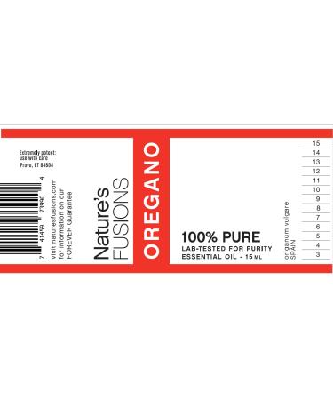 Nature's Fusions Oregano 100% Pure and Natural Essential Oils Undiluted Therapeutic Grade for Aromatherapy and Topical Use .5 Fl Oz (Pack of 1) (15 mL) - Buy Online on GoSupps.com