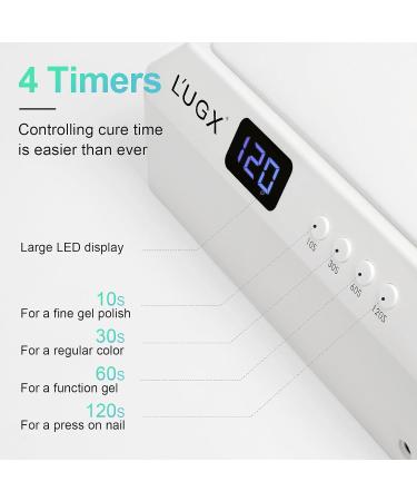 UGX Professional 72W Nail Curing Lamp - LED UV Gel Polish Dryer with Arm Rest Pillow & Retractable Tray for Salon & Home Manicure/Pedicure - Buy Online on GoSupps.com