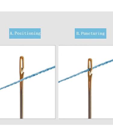 2-Piece Vintage Needle Case with Self-Threading Needles - Copper & Silver Medium - Buy Online on GoSupps.com