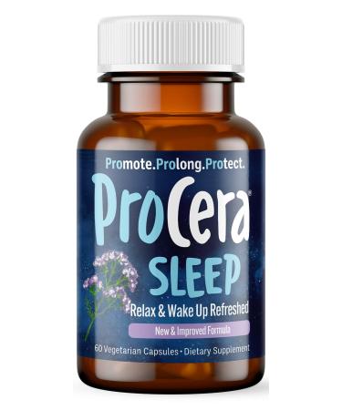 Procera Sleep - Wake Feeling Refreshed - Helps Regulate Circadian Cycles - 7 Clinically Proven Natural Ingredients - Non Habit-Forming - No Side Effects - Theanine - Melatonin - Lemon Balm - 60 Count