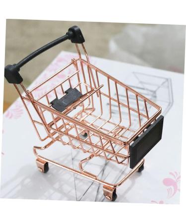 FRCOLOR Rose Gold Makeup Products Storage Rack & Trolley | Trendy Iron Clothes Drying Cart - 12x10.5x8 CM - Shop Internationally - Buy Online on GoSupps.com