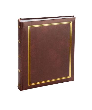 Classic 6x4 Photo Album - Easy to Fill Slip in Method & Book Bound Fotoalbum | Store 200 Pictures in a Traditional & Timeless Design Photograph Album | Gift Idea for Family & Friends 200 Pictures Brown