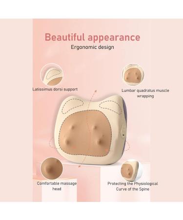 Back Pillow Massager - Love Massage Pillow for Lumbar Support at Home - Yellow Elastic Waist Pillow for Bed & Seat - Buy Online on GoSupps.com