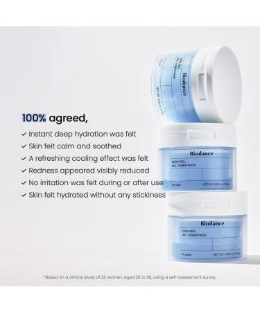 Biodance Cera-nol Gel Toner Pads Soin hydratant apaisant avec acide hyaluronique et c ramides pour peaux sensibles - Buy Online on GoSupps.com