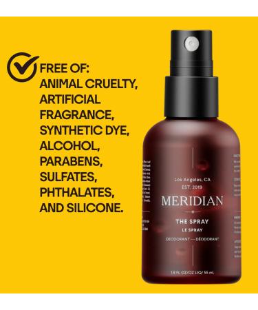 Meridian Men's Spray Ball Deodorant with Ballguard - Anti-Chafing, Anti-Itch Cream - Quick Drying Protection from Sweat, Odor, Irritation - Buy Online on GoSupps.com