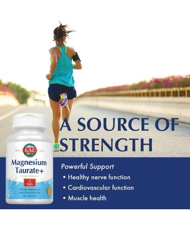 Buy KAL Magnesium Taurate+ 400 mg - 90 Tablets for Optimal Health - Buy Online on GoSupps.com
