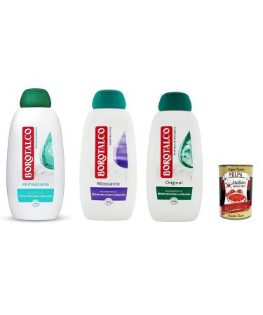 Borotalco Perfume van Borotalco Original Refreshing and Relaxing Body and Shower Gel 3 x 450 ml + Italiaanse Gourmet Pulp 400 g