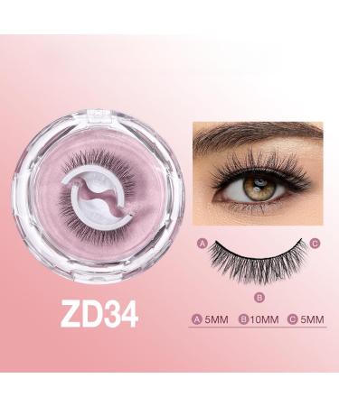 Self Adhesive Eyelashes - No Glue Needed Reusable & Natural Look | 34 Styles | Easy Apply & Remove - Buy Online on GoSupps.com