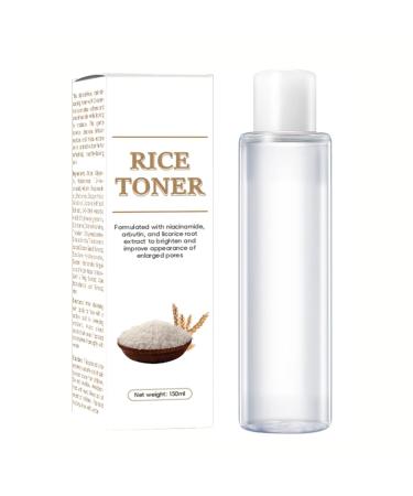 Rice Toner 150ml Rice Water Toner for Face Hydrating Natural Glow Essence Toning Solution with Rice Extract Soothing Toner for Deep Hydration Korean Skincare
