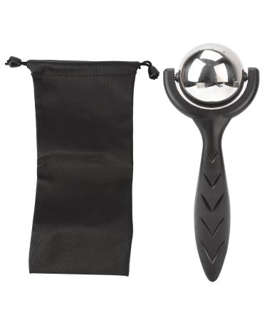 Stainless Steel Facial Ice Roller - Portable Hot Compress & Ice Ball with Ergonomic Handle | Perfect for Vacation (Black) - Buy Online on GoSupps.com