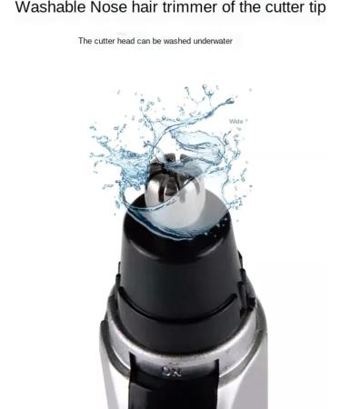 Nose Ear Nasal Hair Trimmer Clipper - Professional Painless Eyebrow & Facial Hair Trimmer for Men Women Battery-Operated IPX7 Waterproof Trimmer with Dual Edge Blades for Easy Cleansing - Buy Online on GoSupps.com