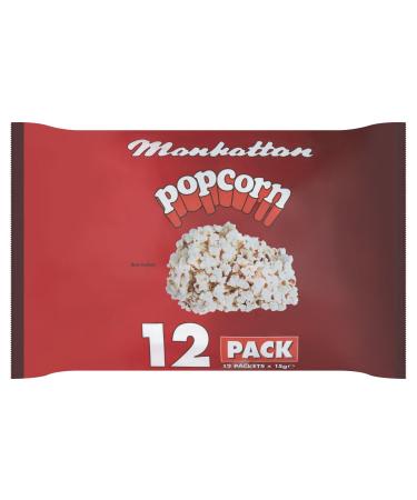 Manhattan Salted Popcorn Bags 12 Pack (180 g)