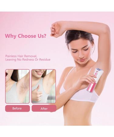 Women's Cordless Facial Epilator with LED Light - Painless Hair Removal for Face, Arms, Underarms, and Bikini Line - Compact and Travel-Friendly - Buy Online on GoSupps.com