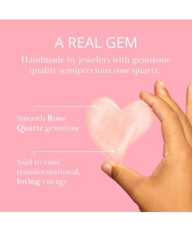 Uplifting Gua Sha Heart - Natural Jade Face Sculpting Tool for Radiant Skin - Best Guasha Stone for Facial Beauty - Buy Online on GoSupps.com