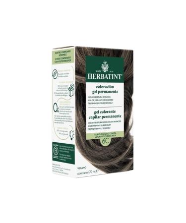 Herbatint Herbatint Permanent Hair Colour 6C Dark Ash Blonde 170ml | No Ammonia Optimal Grey Coverage Dermatologically Tested with 8 Natural Extracts