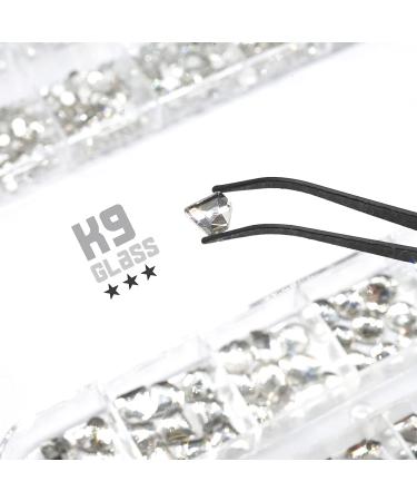 2630pcs White Crystal Clear Flatback Nail Rhinestones - DIY Nail Art Gems for Face, Eyes, Clothes & Jewelry - Buy Online on GoSupps.com