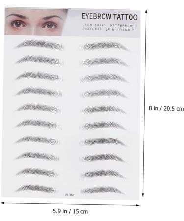 FRCOLOR 2pcs 3d Eyebrow Stickers Eye Brow Shaping Kit Stick-on Eyebrow Makeup Tools Artificial Man - Buy Online on GoSupps.com