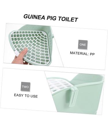 INOOMP 3pcs Box Rabbit Toilet Pet Small Rat Toilet Hamster Litter Tray Guinea Toilet Rabbit Potty Bunny Pp 25X20X10CMx3pcs Greenx3pcs - Buy Online on GoSupps.com