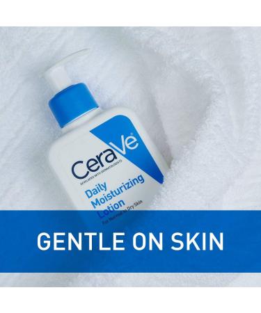 CeraVe Daily Moisturizing Lotion - Hyaluronic Acid & Ceramides for Dry Skin | 12 Fl Oz Body & Face Moisturizer - Buy Online on GoSupps.com