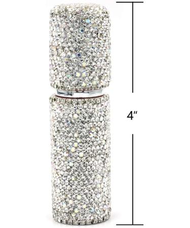 Bestbling Rhinestone Empty Portable spray bottle cosmetic Perfume spray bottle spray essential oil bottle glass perfume bottle 10ML (Silver) - Buy Online on GoSupps.com
