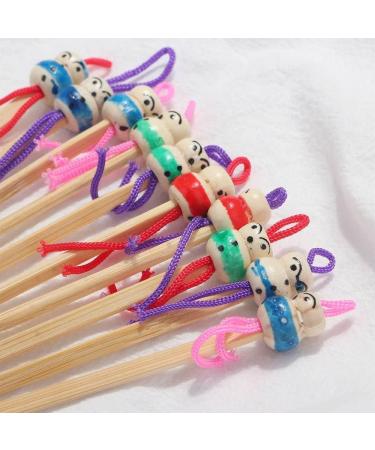 Bamboo Ear Cleaner - JJLFresheners 10pcs Cute Doll Ear Picks for Men & Women | Effective Ear Wax Remover & Health Care Tool - Buy Online on GoSupps.com