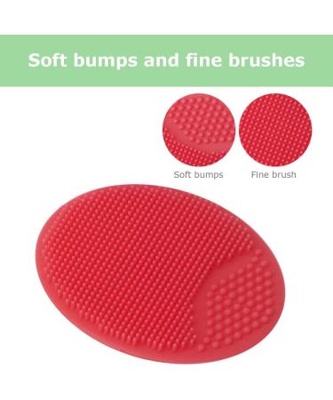 Benkeg Facial Brush - 4Pcs Facial Brush Silicone Cleansing Pad Pore Cleansing Pad Acne Removal Facial Brush Baby Shower Tool Brush Random Colors - Buy Online on GoSupps.com