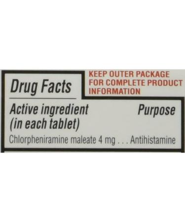 Chlorpheniramine 4 mg Tabs 100 ct Bottle - Buy 3 Packs and Save - Buy Online on GoSupps.com